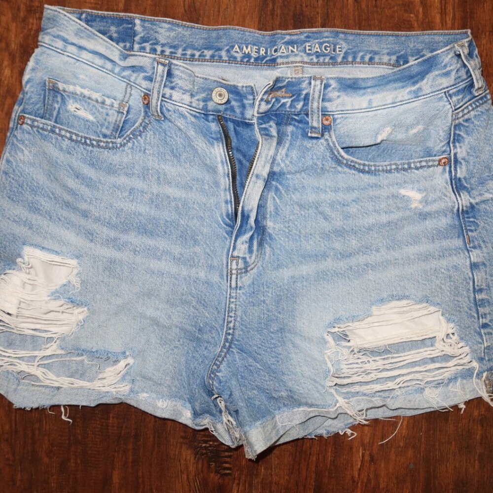 American Eagle Ripped Mom Shorts - Size 14